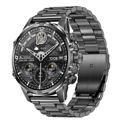 CF53 Умные часы для мужчин на открытом воздухе с фонариком 1.75 дюймовый Амолированный частота сердечных сокращений 600 мАч батарея